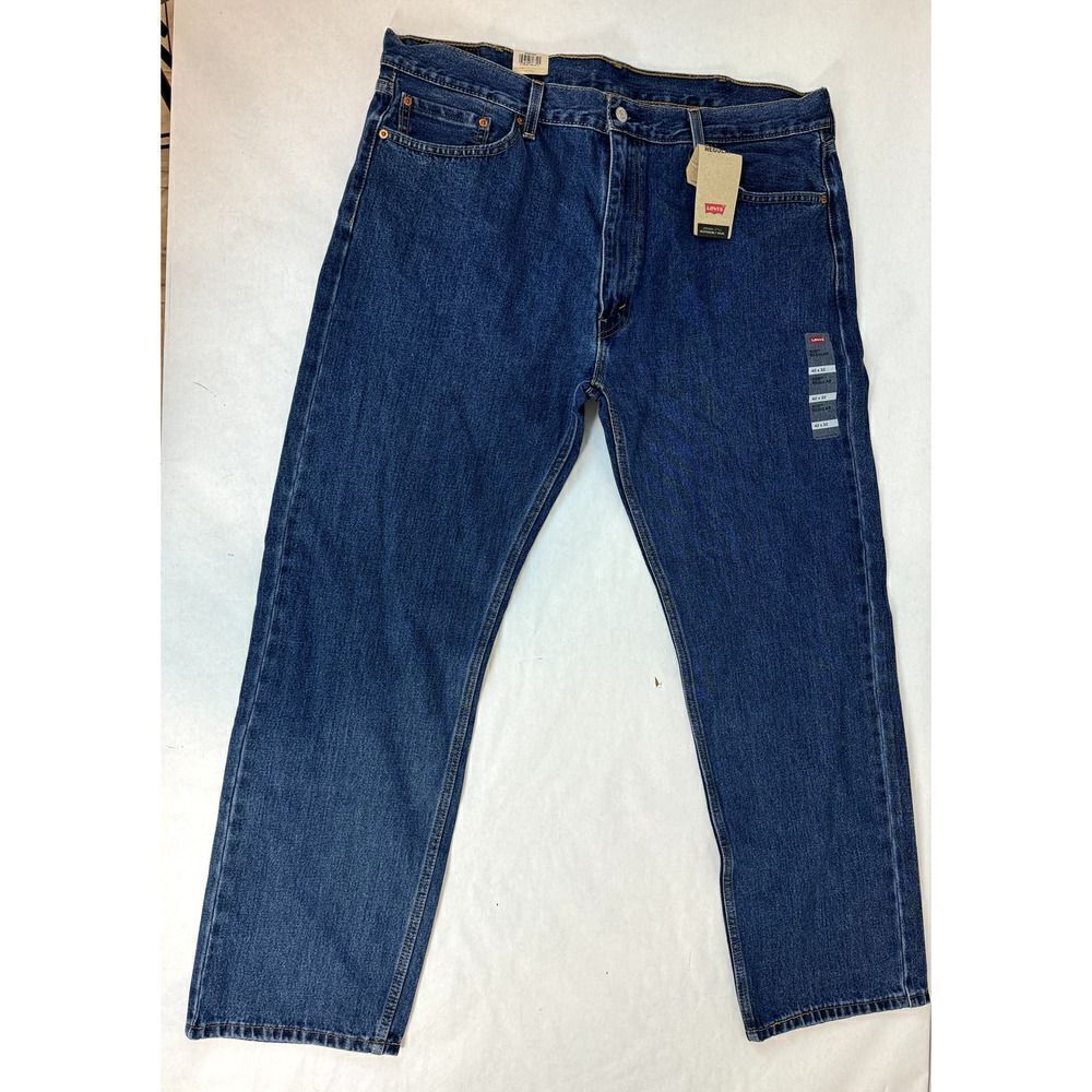 NWT Levi's 505 Straight Leg Jeans Regular Fit Medium Wash New - 42 * 32